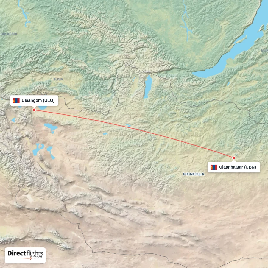 ULO - UBN route map