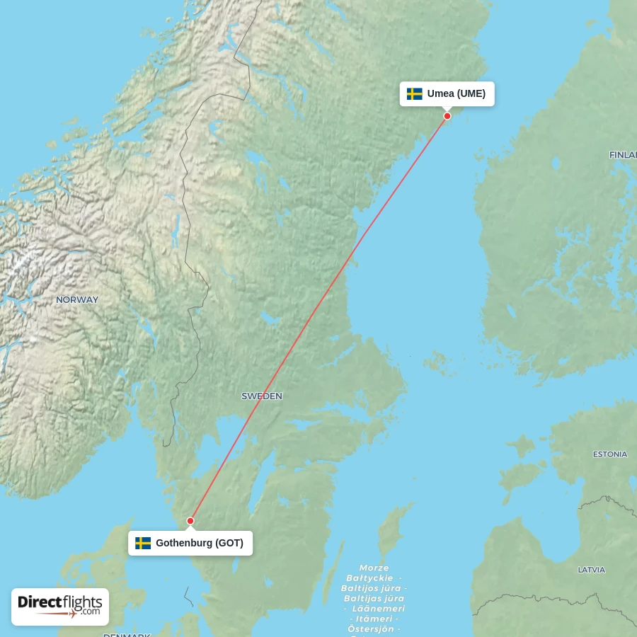 UME - GOT route map