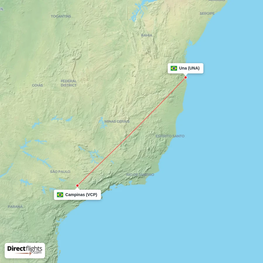 UNA - VCP route map