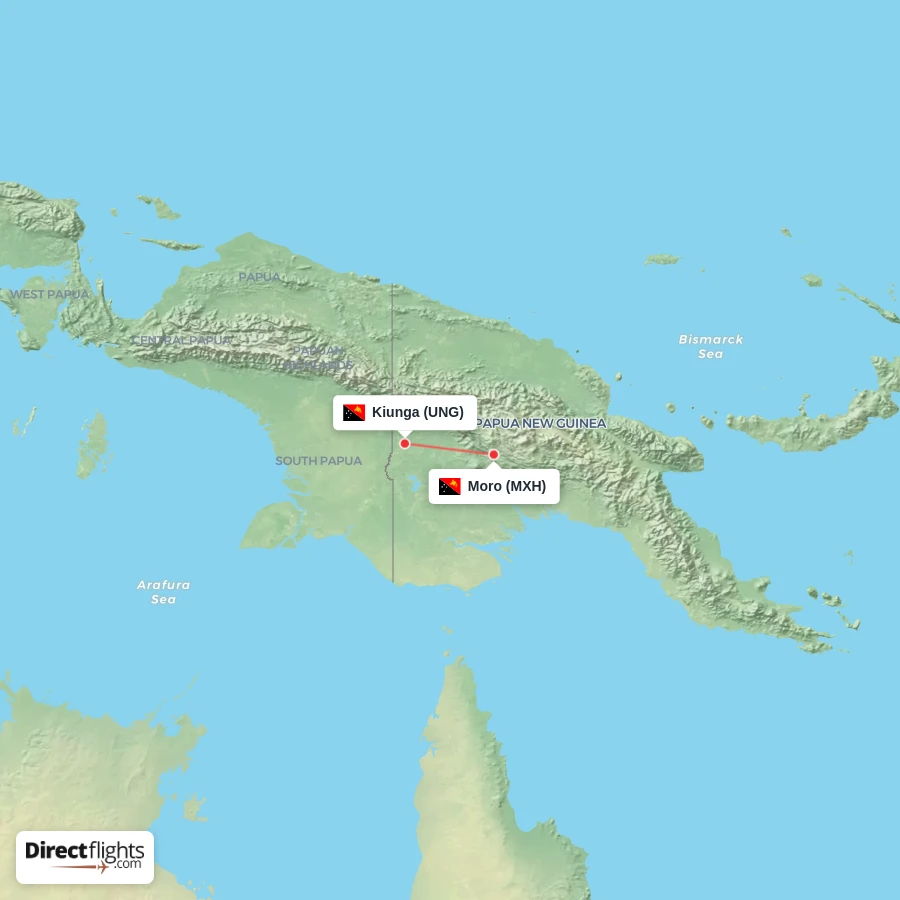 UNG - MXH route map