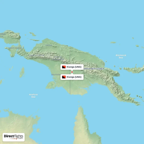 Kiunga - Kiunga direct flight map