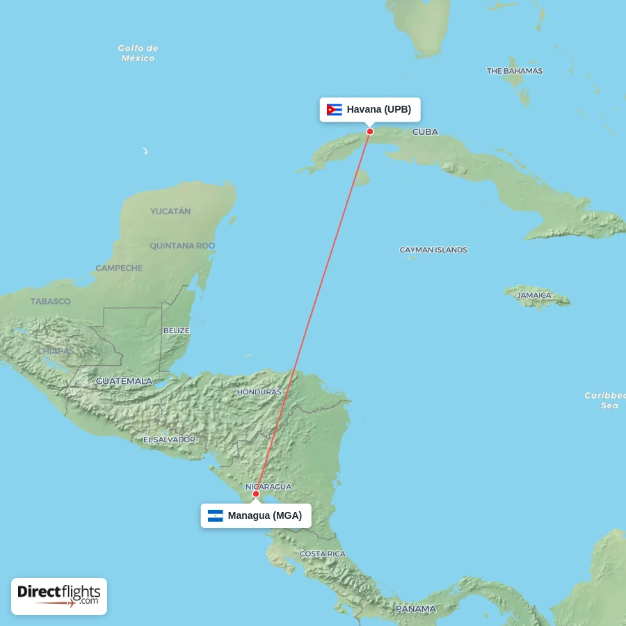 UPB - MGA route map