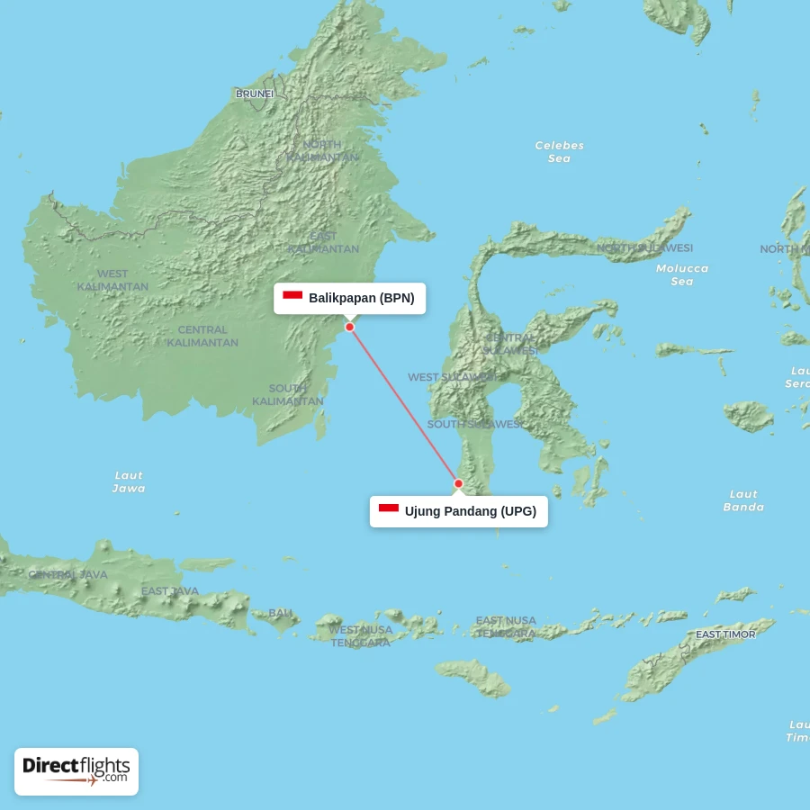 UPG - BPN route map