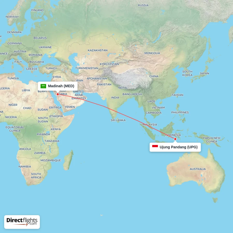 UPG - MED route map