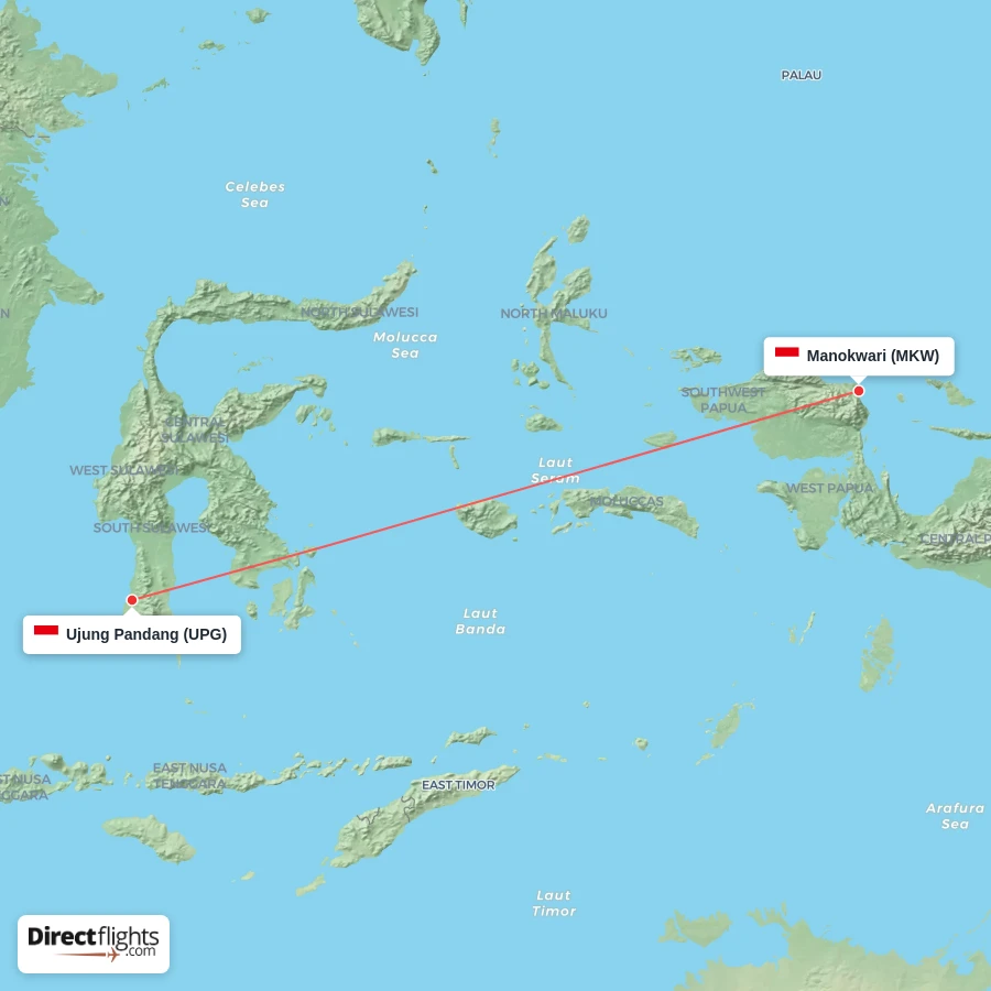 UPG - MKW route map