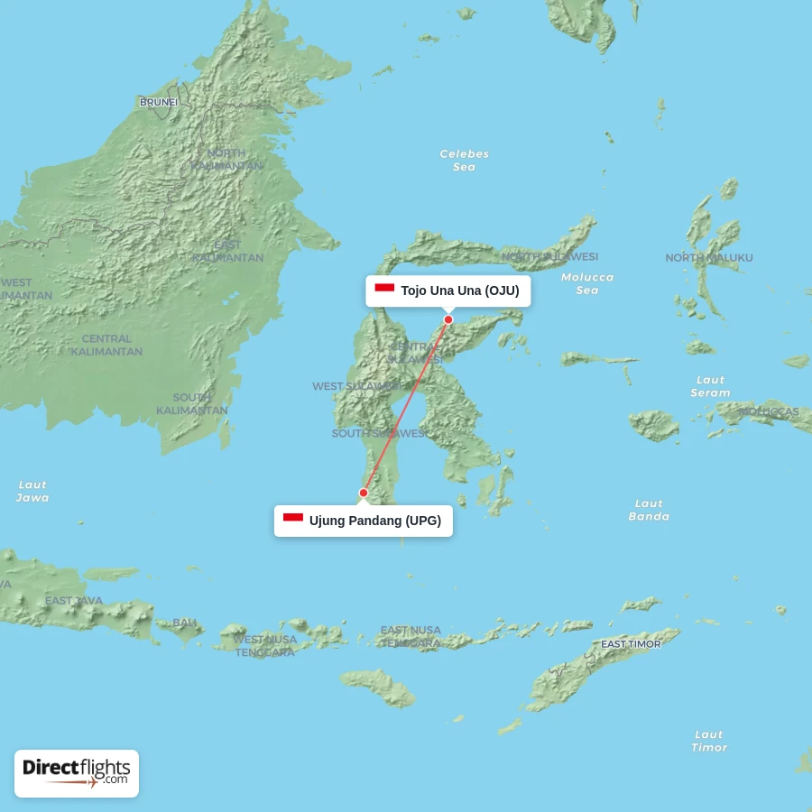 UPG - OJU route map