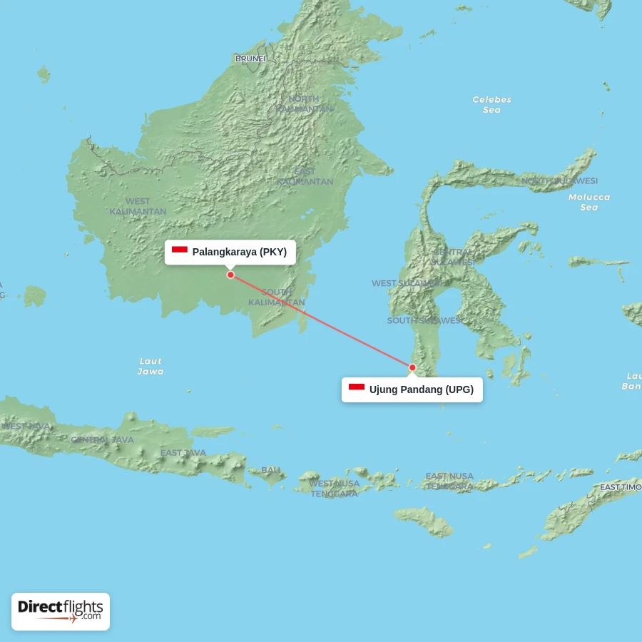 UPG - PKY route map