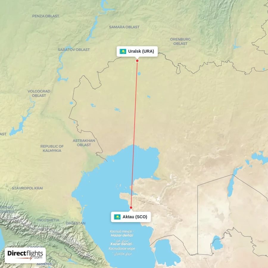 URA - SCO route map