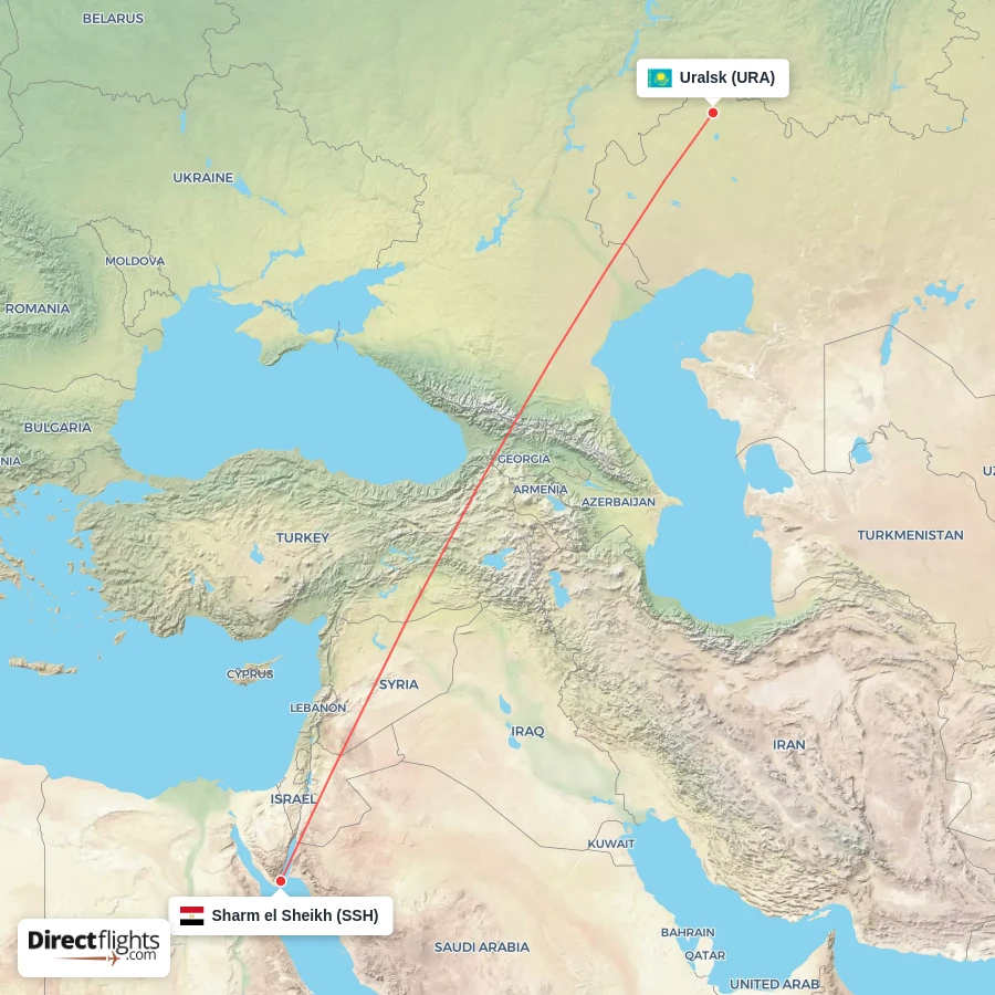 URA - SSH route map
