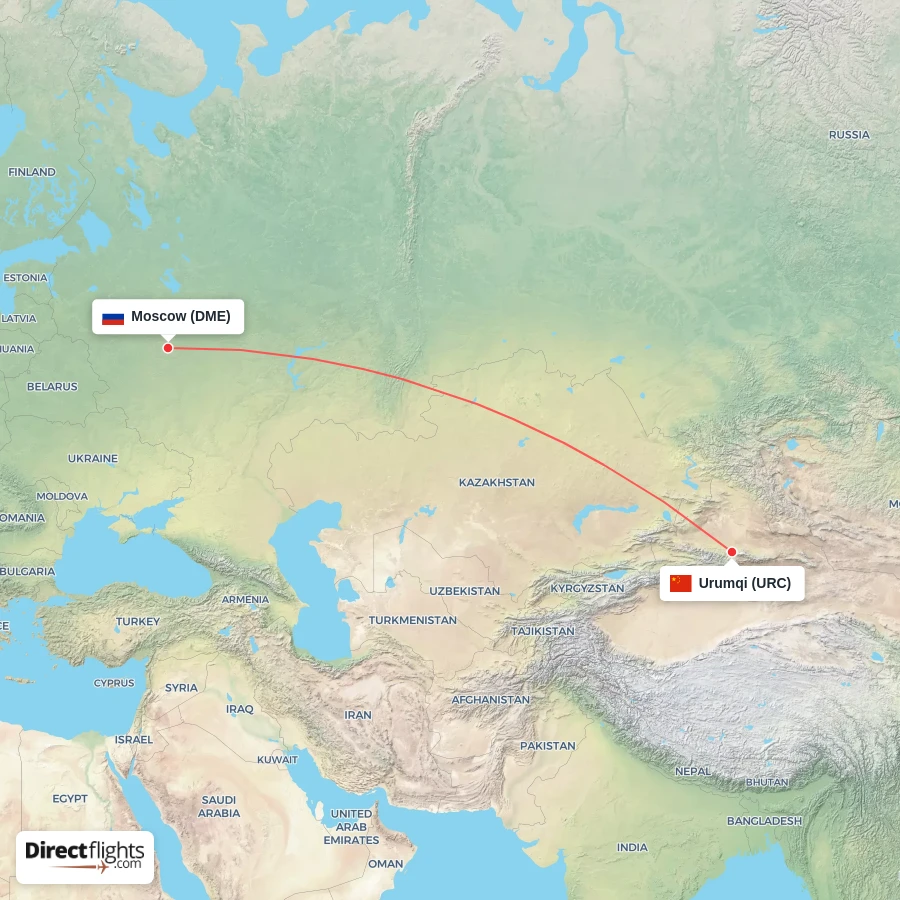 URC - DME route map