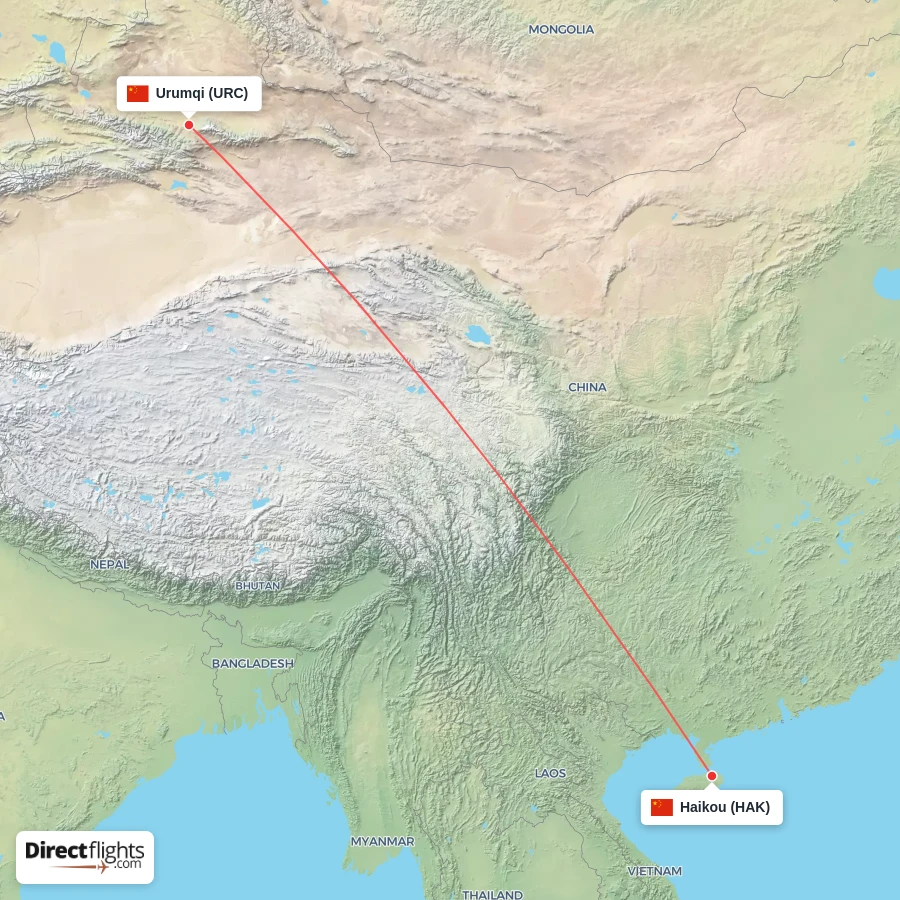 URC - HAK route map