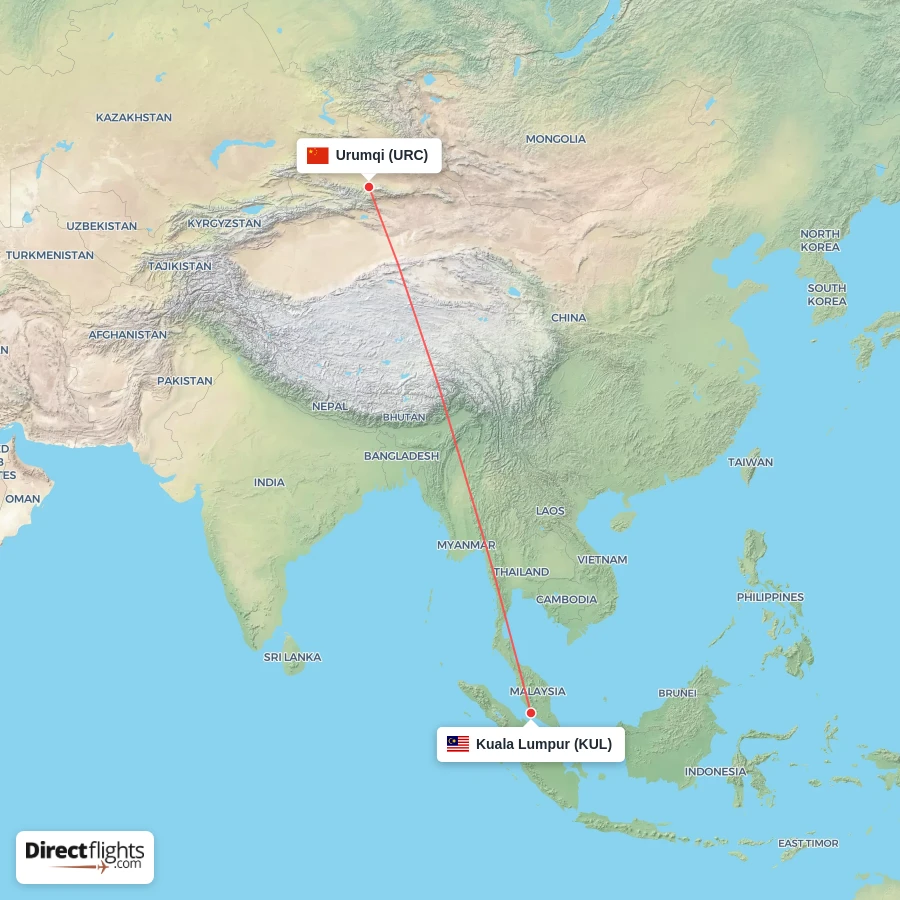 URC - KUL route map