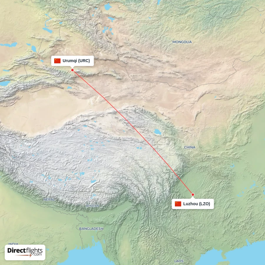 URC - LZO route map
