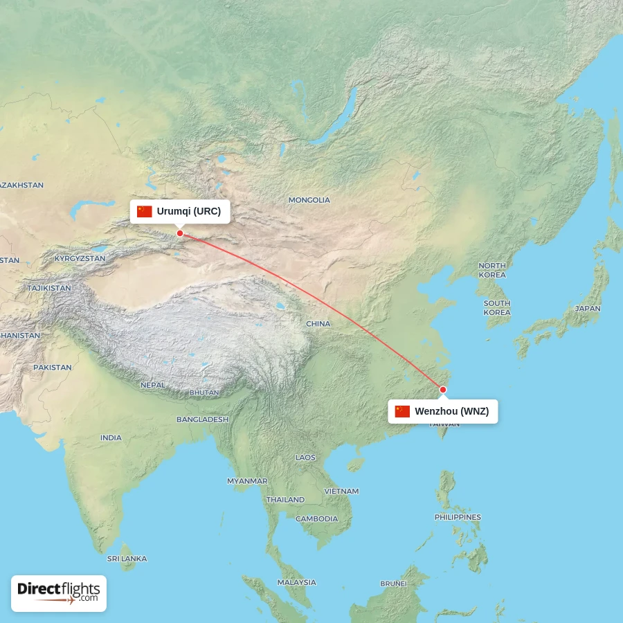 URC - WNZ route map