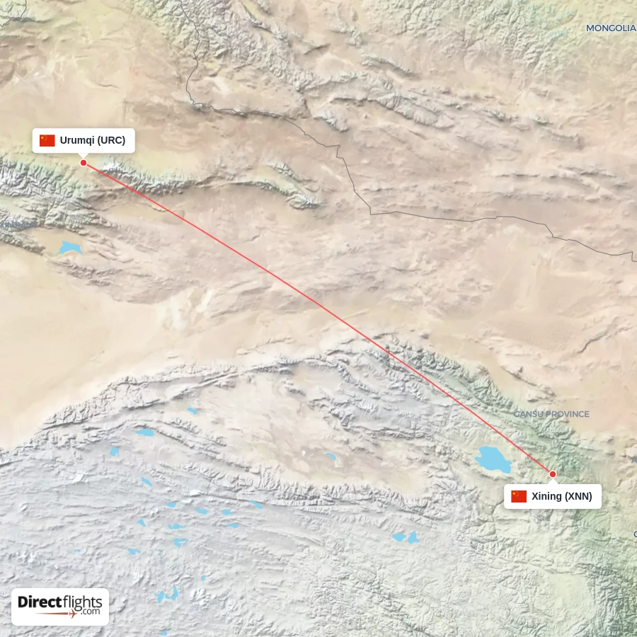 URC - XNN route map