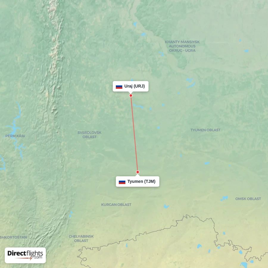 URJ - TJM route map