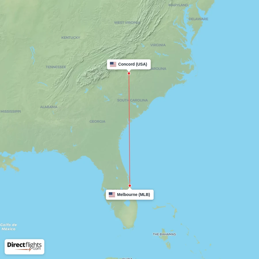 USA - MLB route map