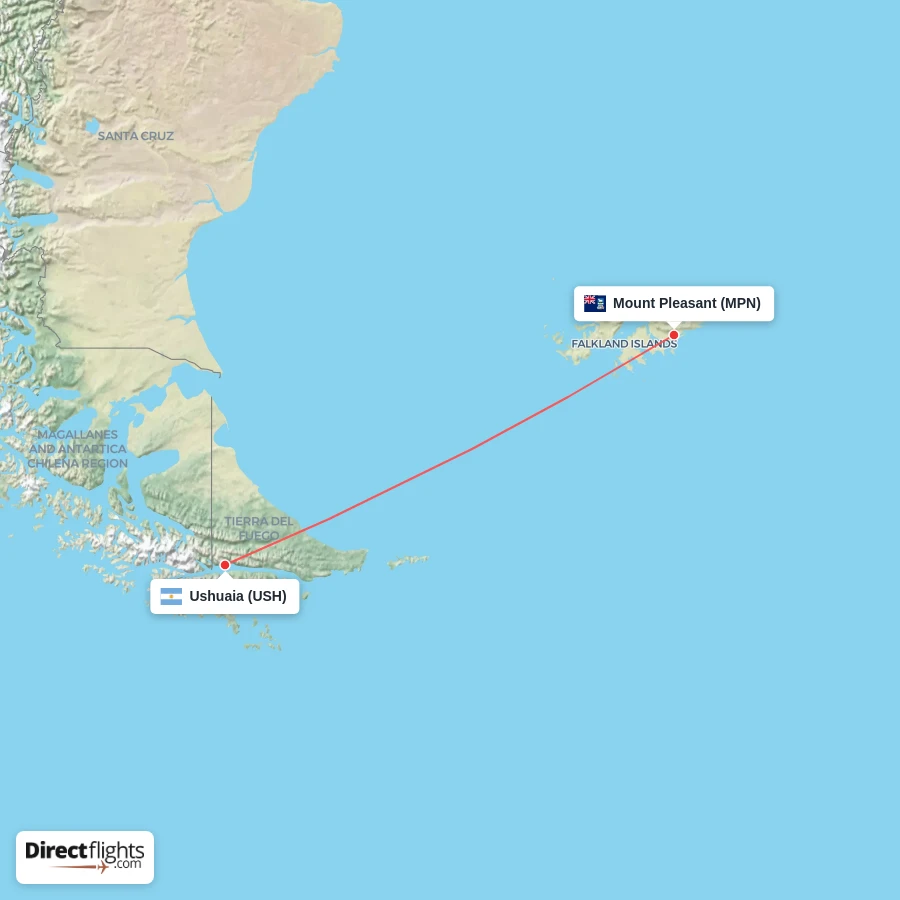 USH - MPN route map