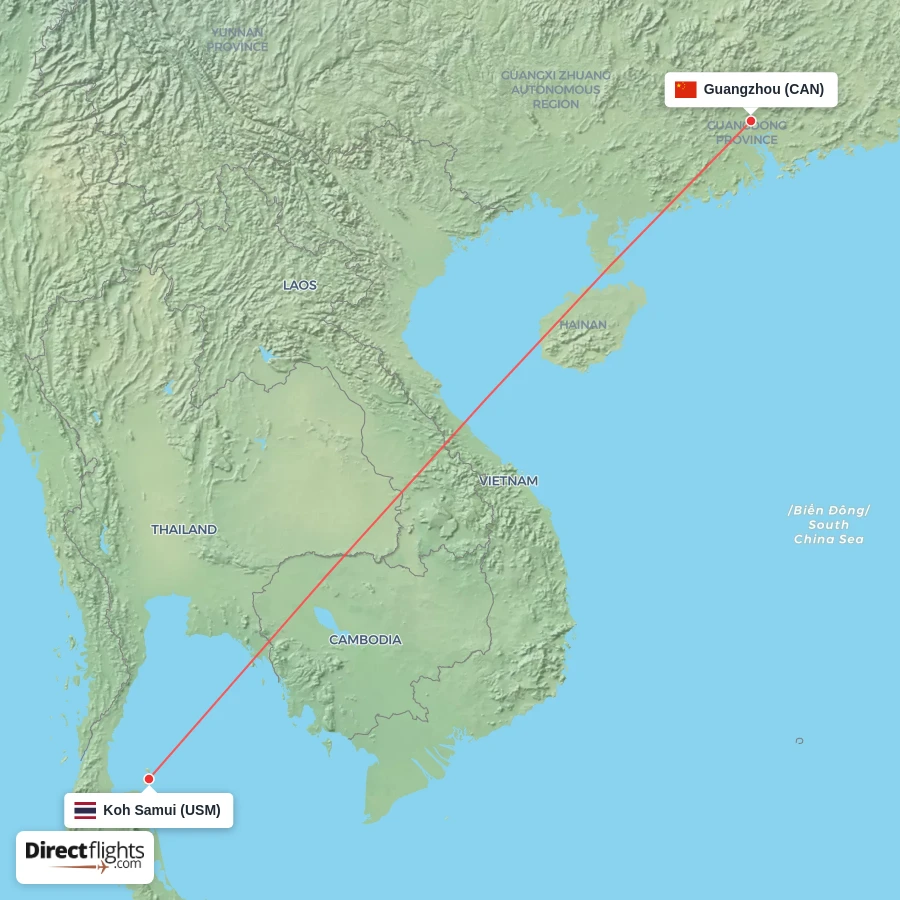 USM - CAN route map