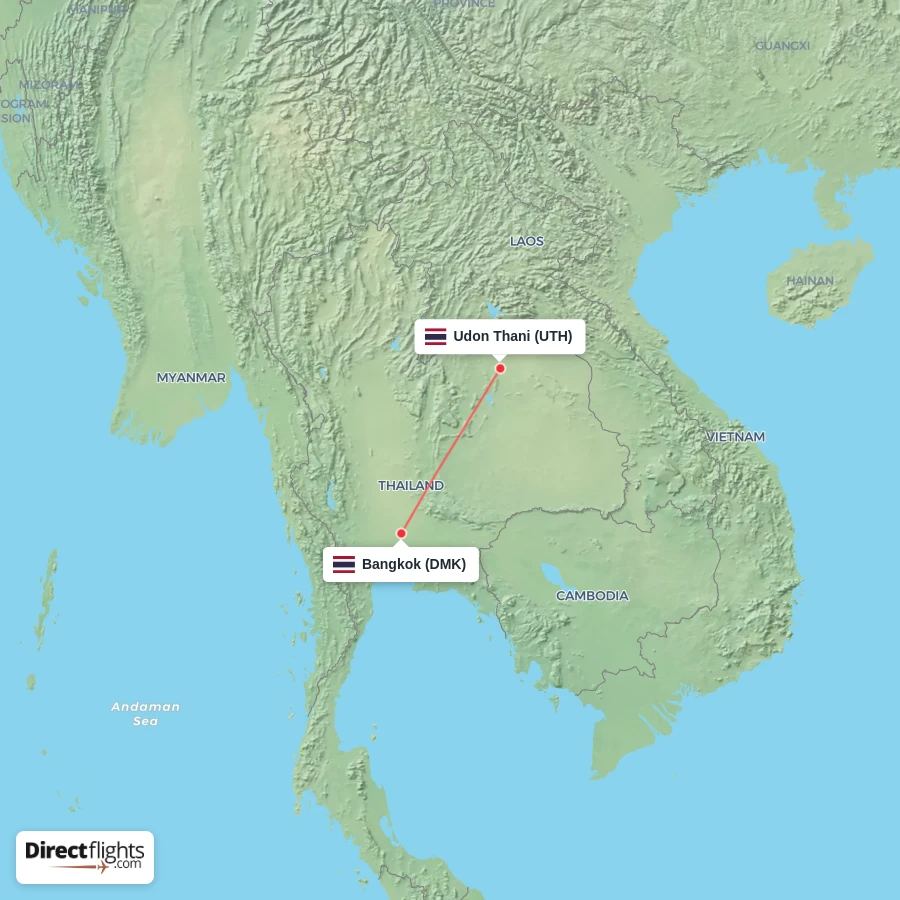 UTH - DMK route map