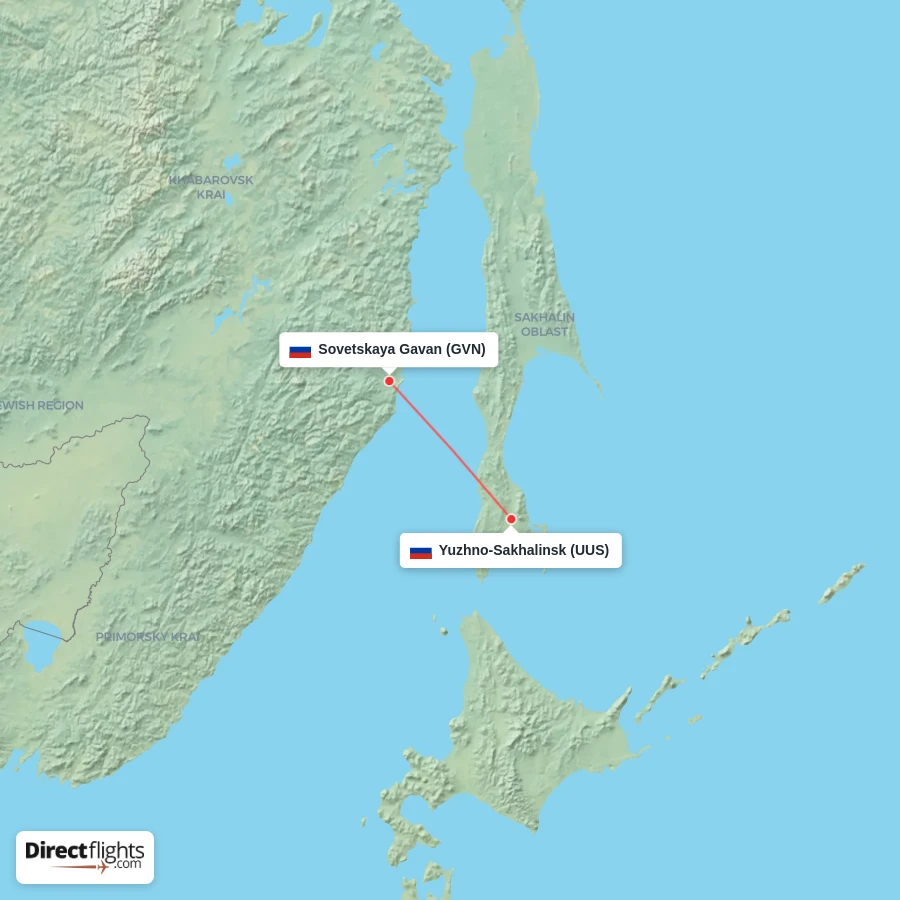 UUS - GVN route map