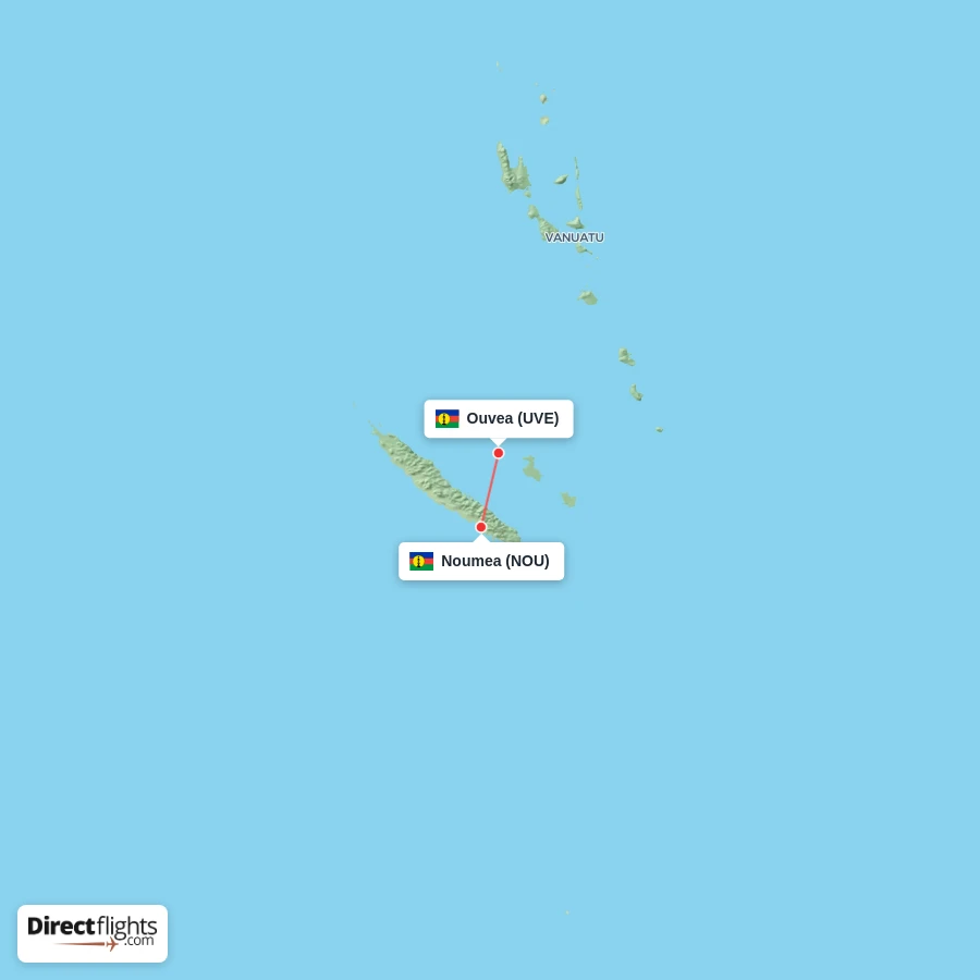 UVE - NOU route map