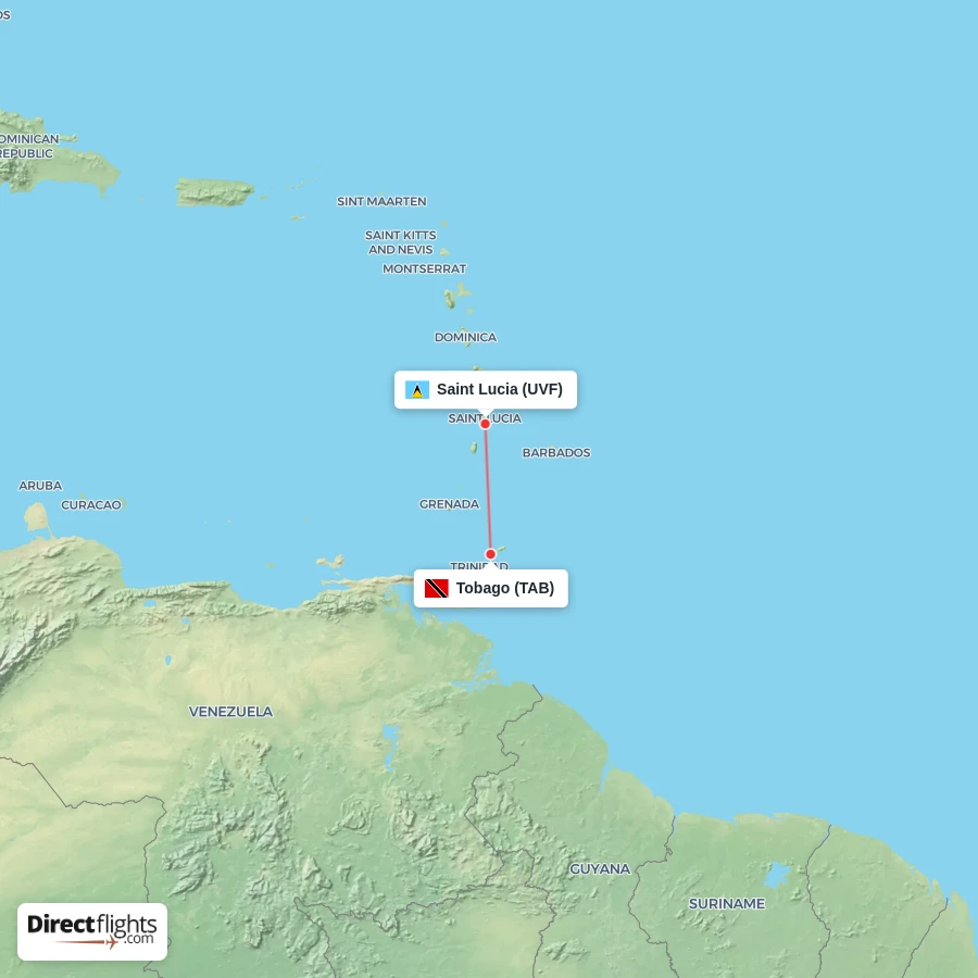 UVF - TAB route map