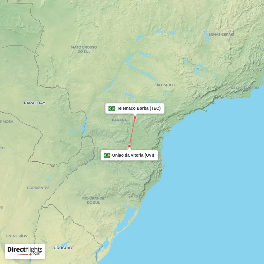 UVI - TEC route map