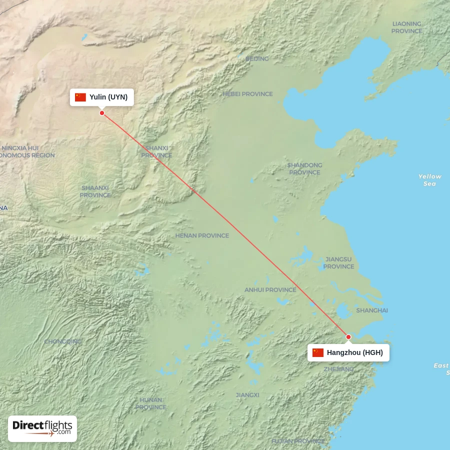 UYN - HGH route map