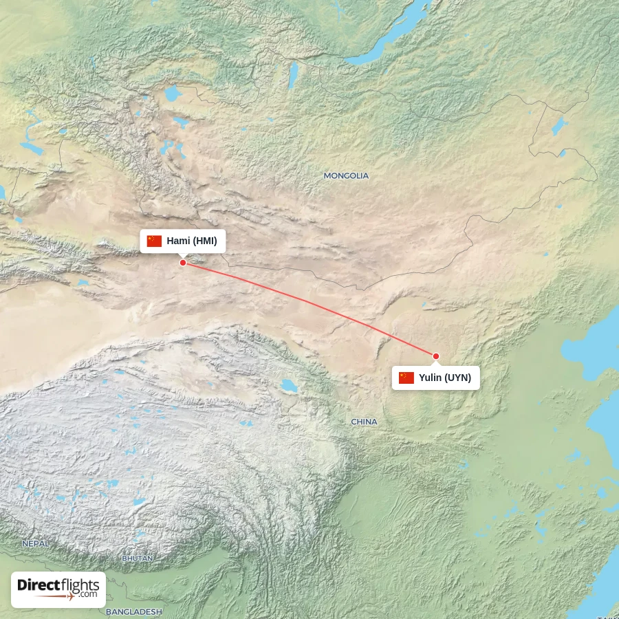 UYN - HMI route map