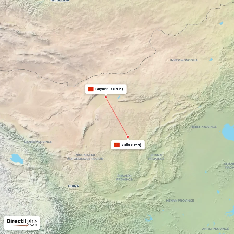 UYN - RLK route map