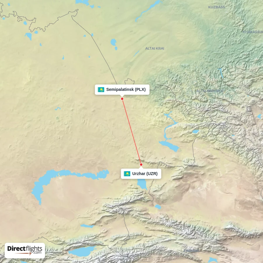 UZR - PLX route map