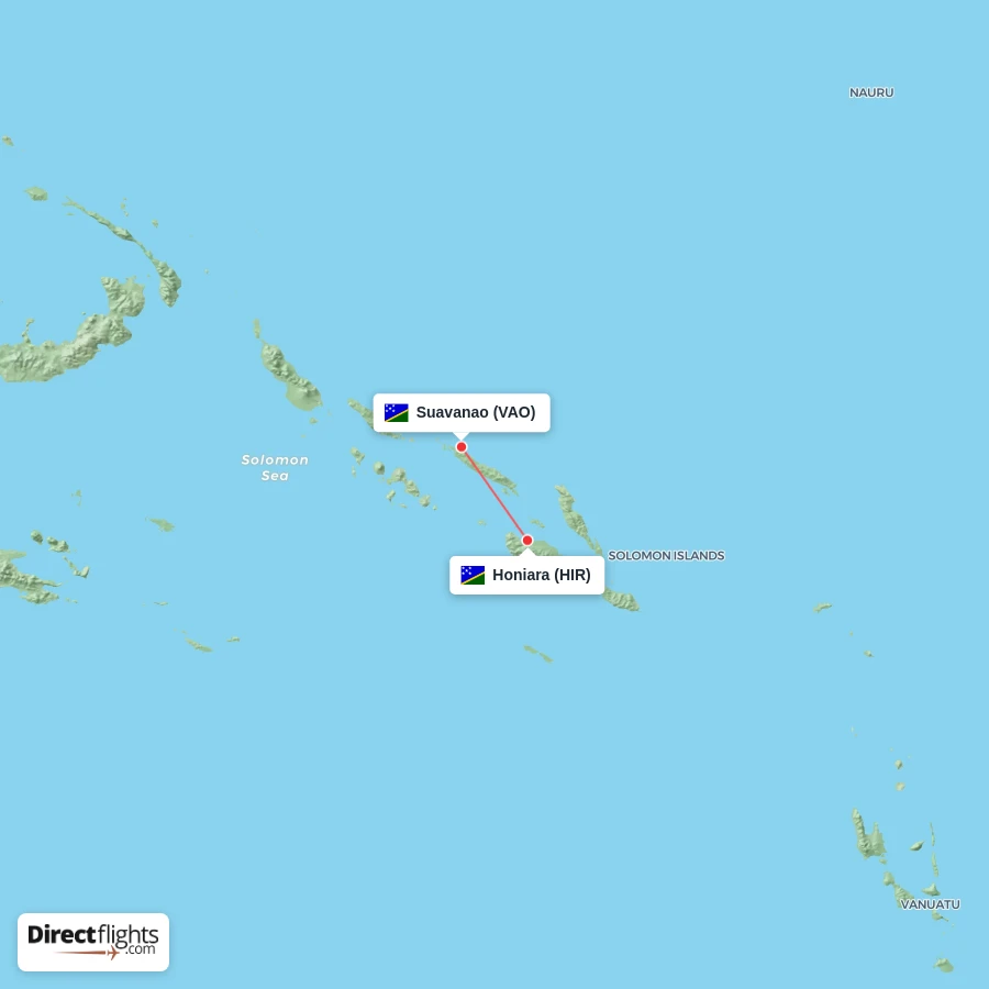 VAO - HIR route map