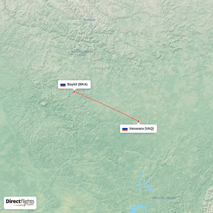 VAQ - BKA route map
