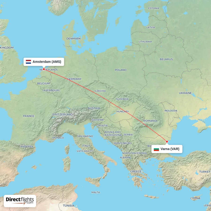 VAR - AMS route map