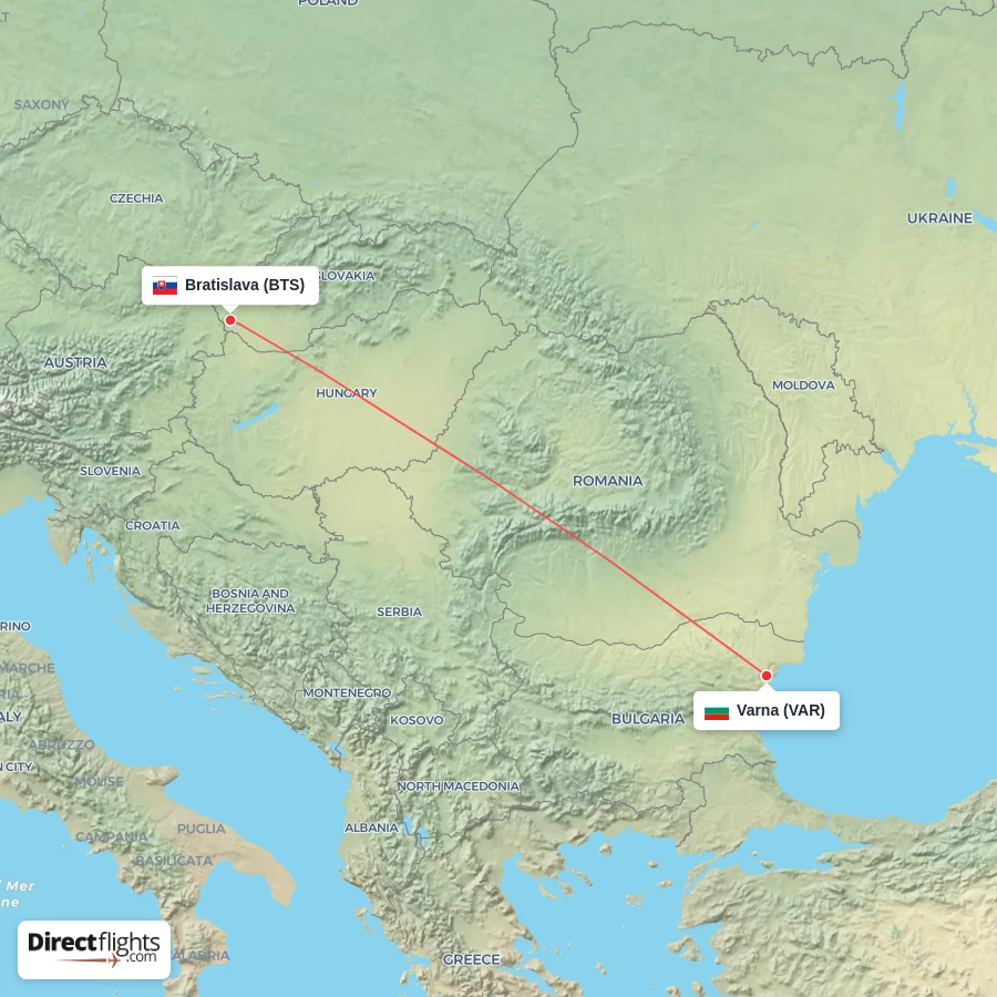 VAR - BTS route map