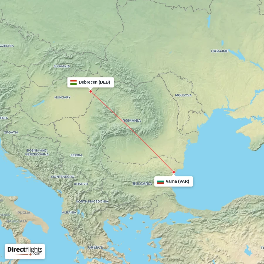 VAR - DEB route map