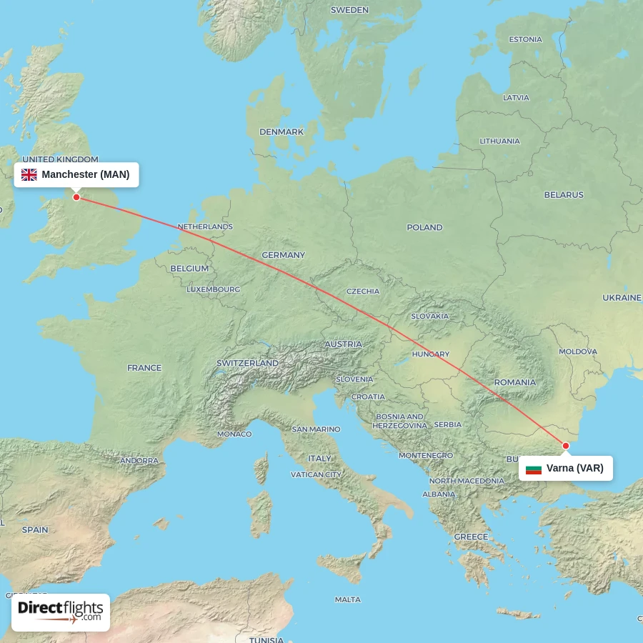VAR - MAN route map