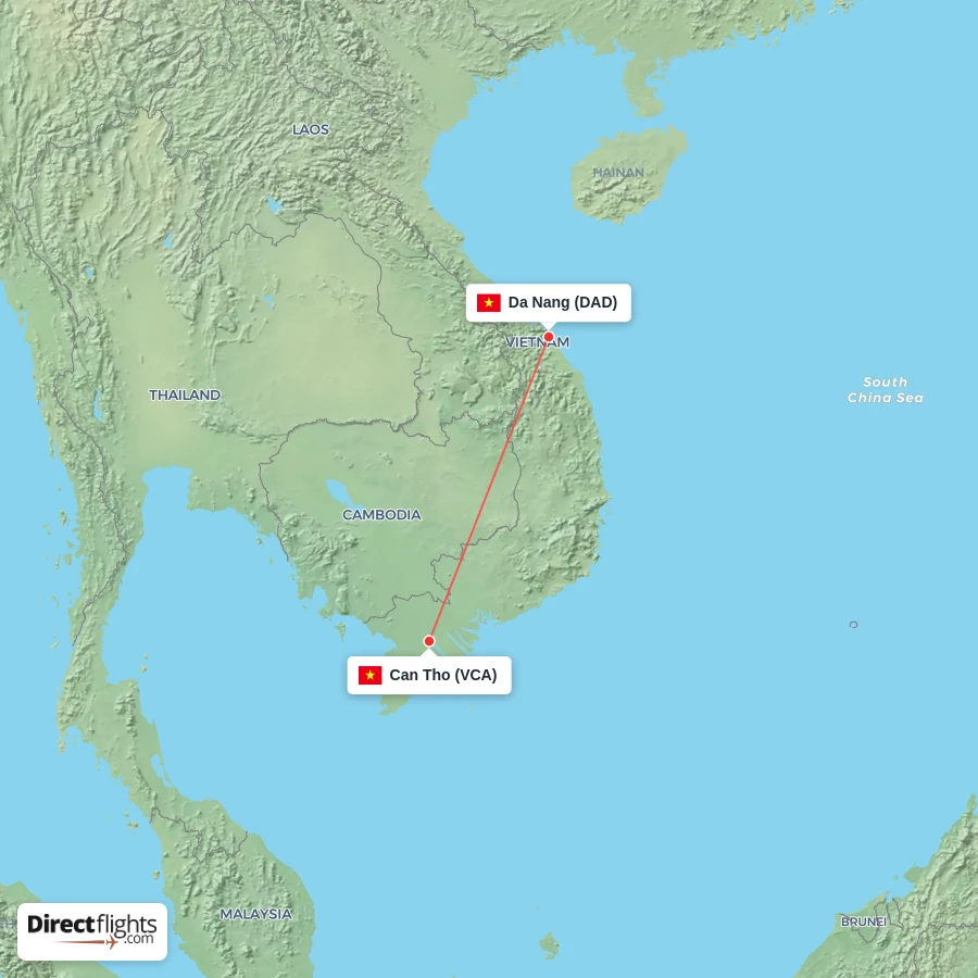 VCA - DAD route map