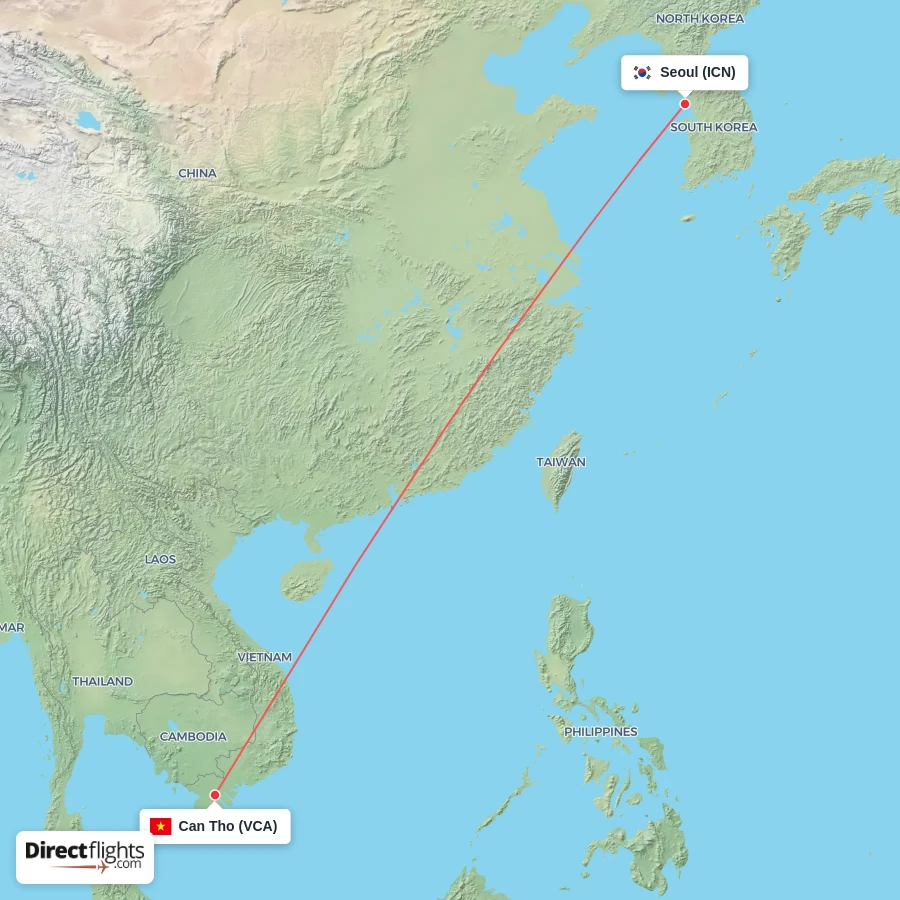 VCA - ICN route map