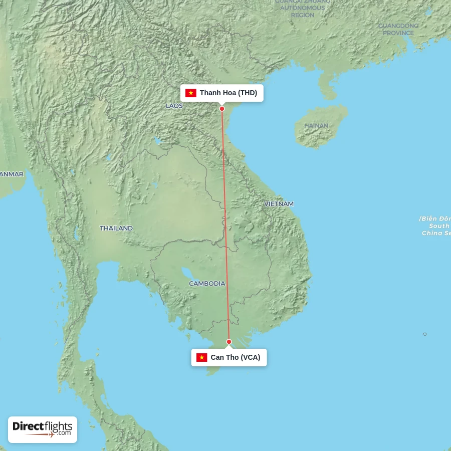 VCA - THD route map