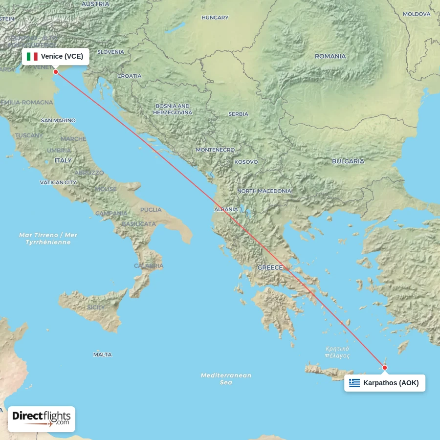 VCE - AOK route map