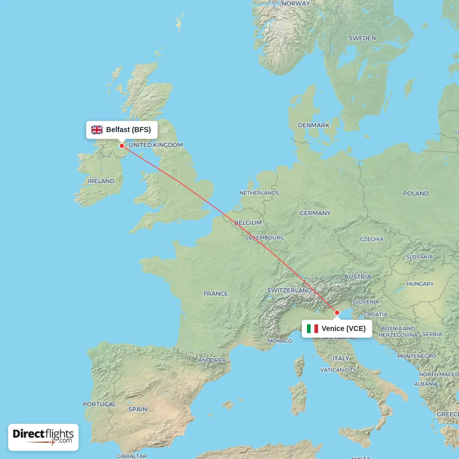 VCE - BFS route map
