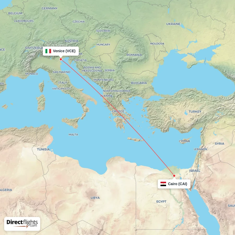 VCE - CAI route map