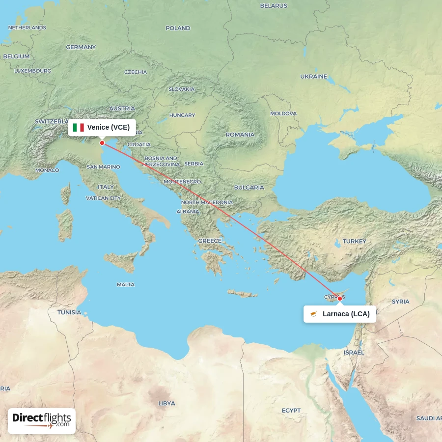 VCE - LCA route map