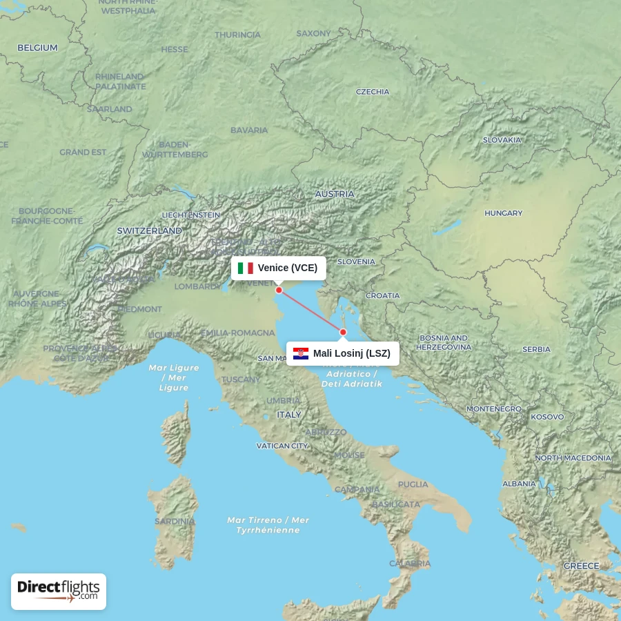 VCE - LSZ route map