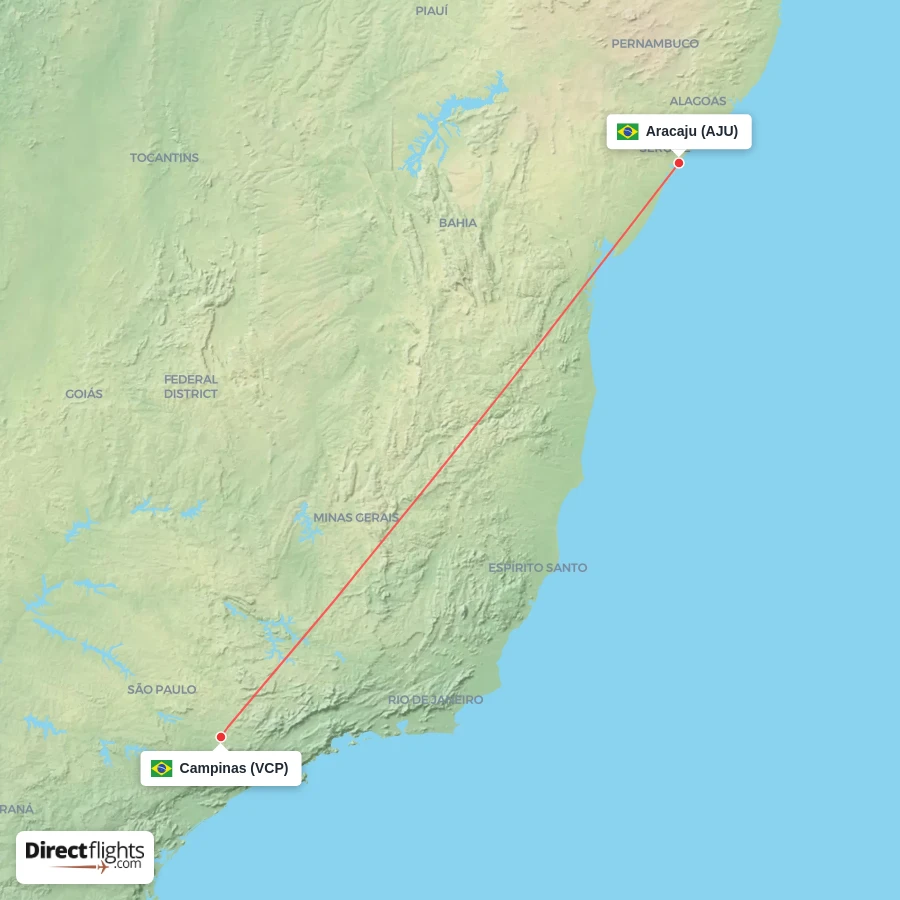 VCP - AJU route map