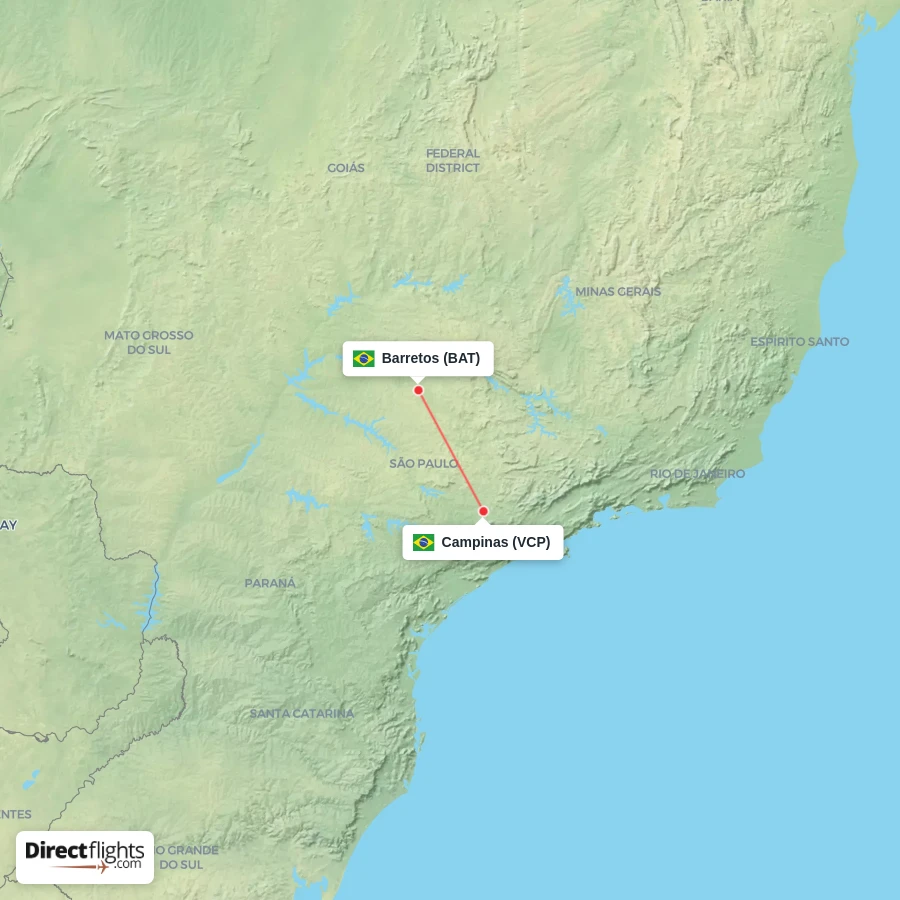 VCP - BAT route map