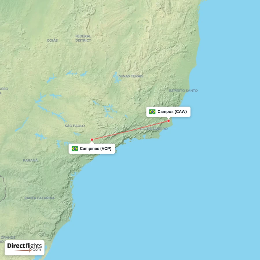 VCP - CAW route map