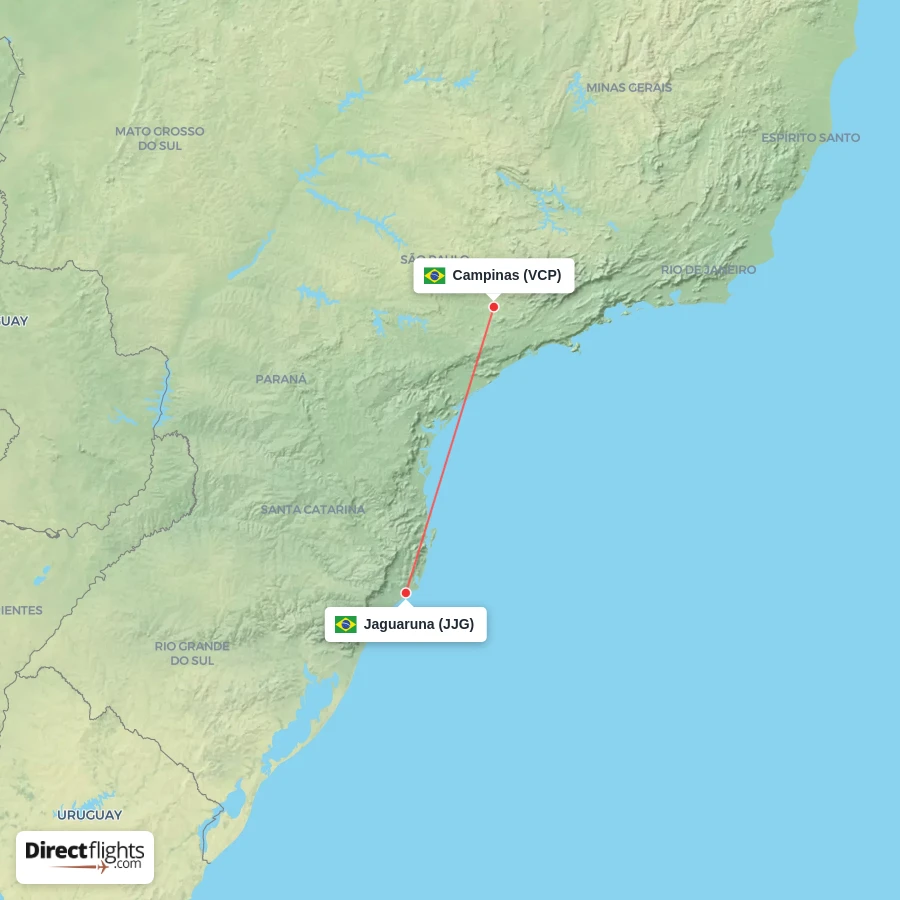 VCP - JJG route map